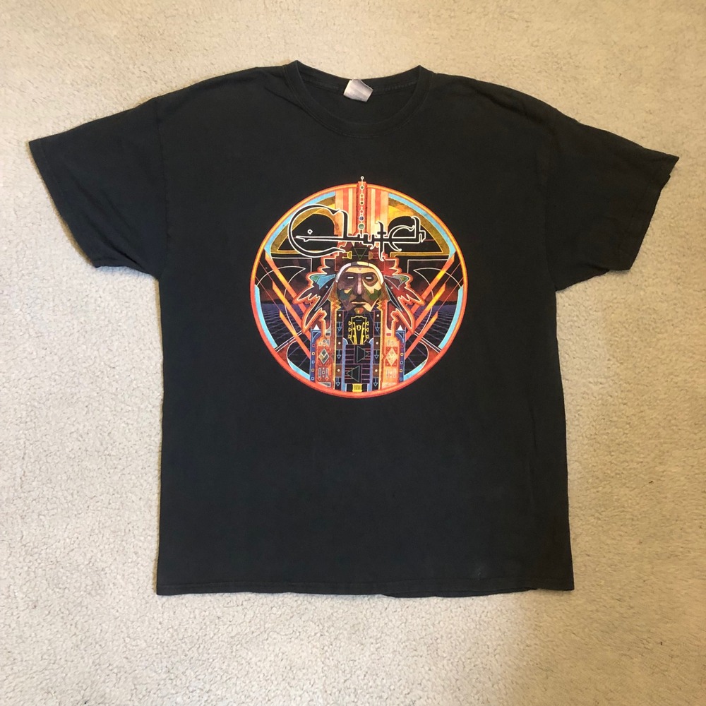 2013 Clutch Earth Rocker North American Tour T-Shirt Black XL Rock Band Tee